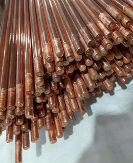 Copper Earthing Rods for Electrical Grounding Systems | Polished Copper Rod